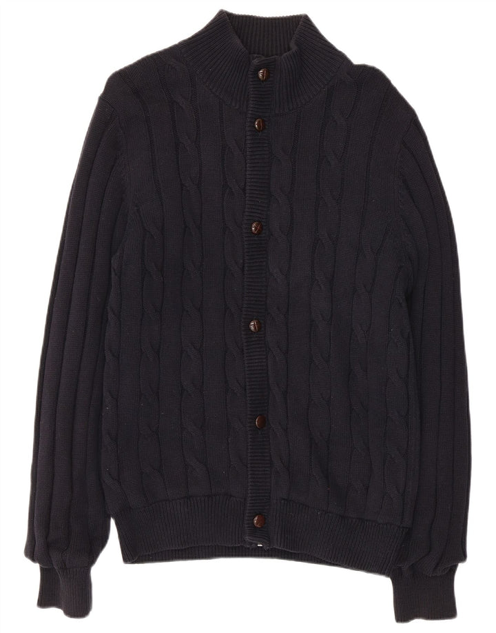 Marks & Spencer Suéter tipo cárdigan azul Harbor para hombre Pequeño Algodón azul marino