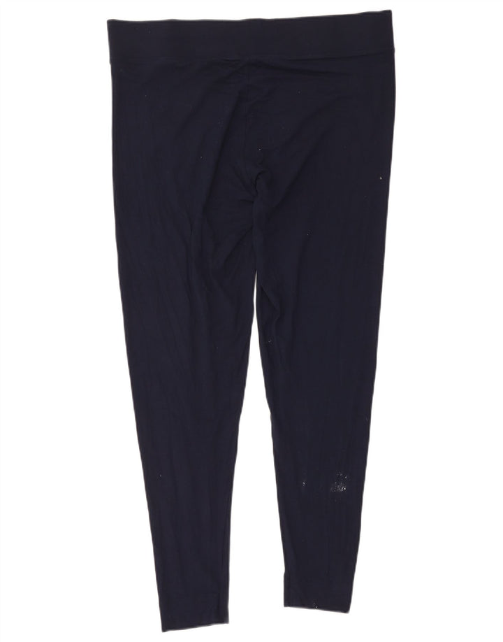 Marks & Spencer Leggings para mujer UK 40 XL Viscosa azul marino