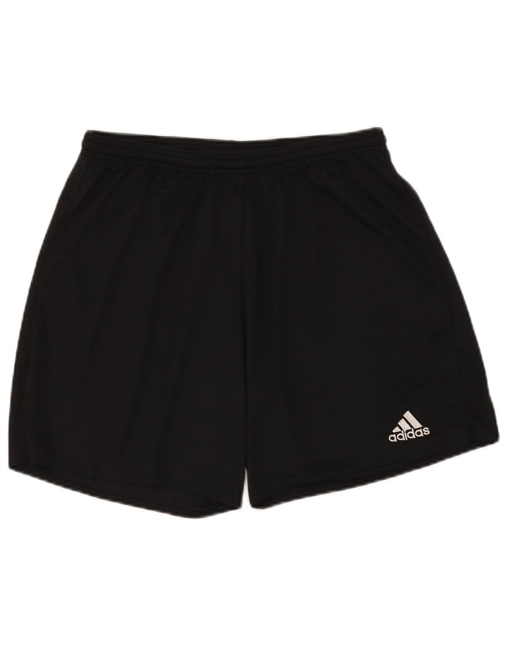 Adidas - Pantalones cortos deportivos Aeroready para hombre, tamaño grande, poliéster negro