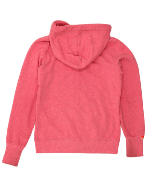Superdry Mujer Sudadera Con Capucha Y Cremallera UK 40 Small Pink