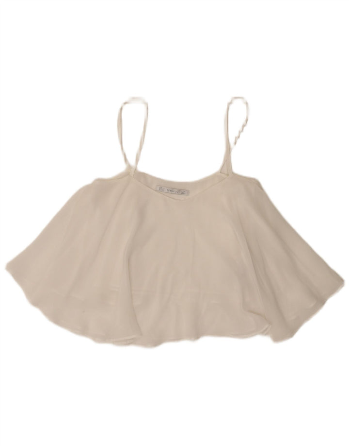 Zara Mujer Trafaluc Cami Top UK 6 XS Blanco