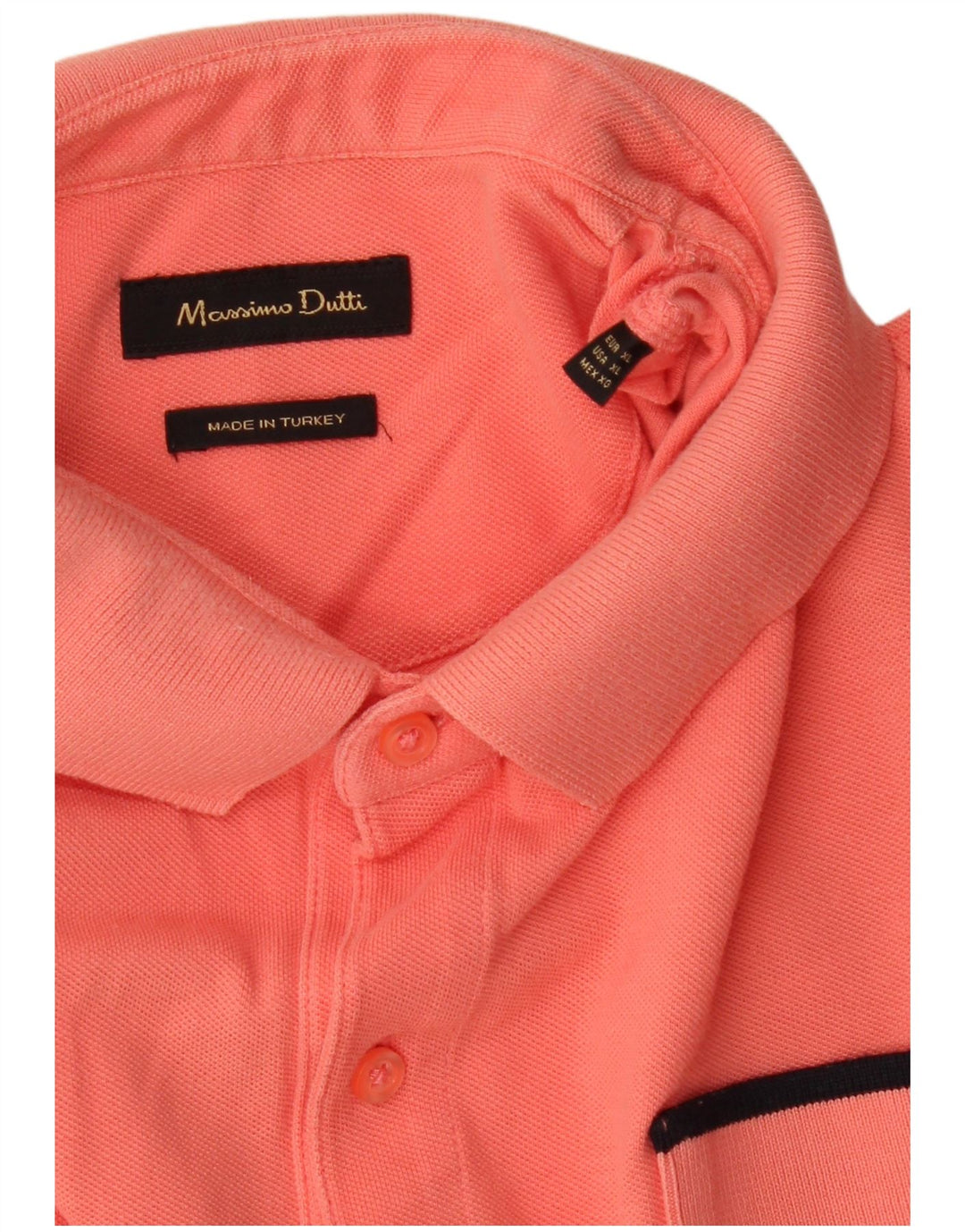 MASSIMO DUTTI Polo Slim Fit Hombre XL Naranja