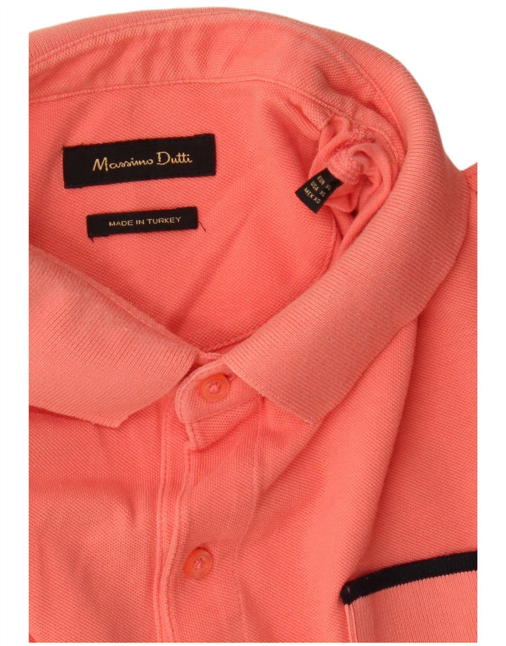MASSIMO DUTTI Polo Slim Fit Hombre XL Naranja