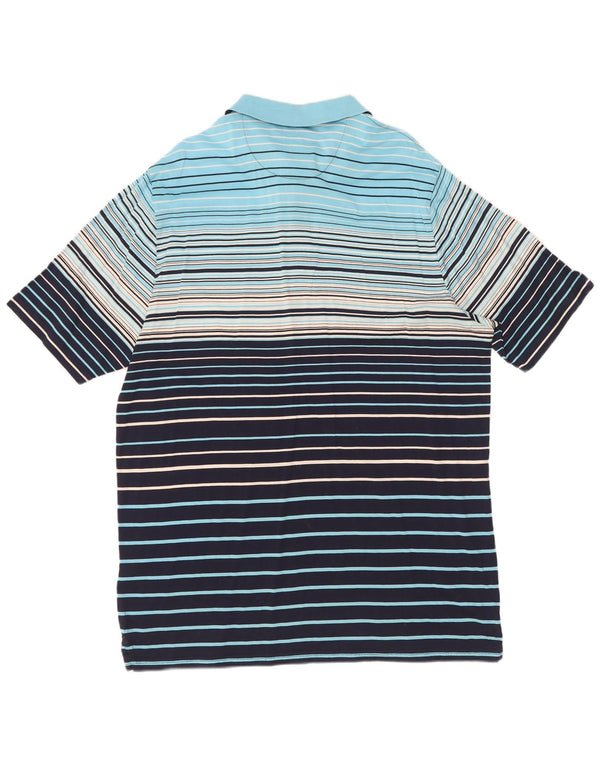Marks & Spencer Polo para hombre XL Algodón a rayas azules