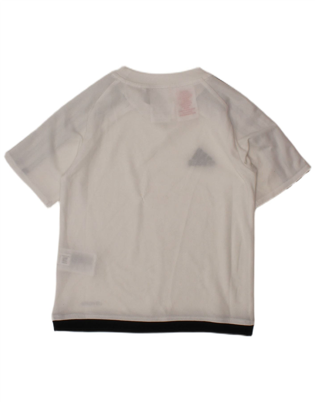 ADIDAS Boys Climalite T-Shirt Top 4-5 Years White Polyester