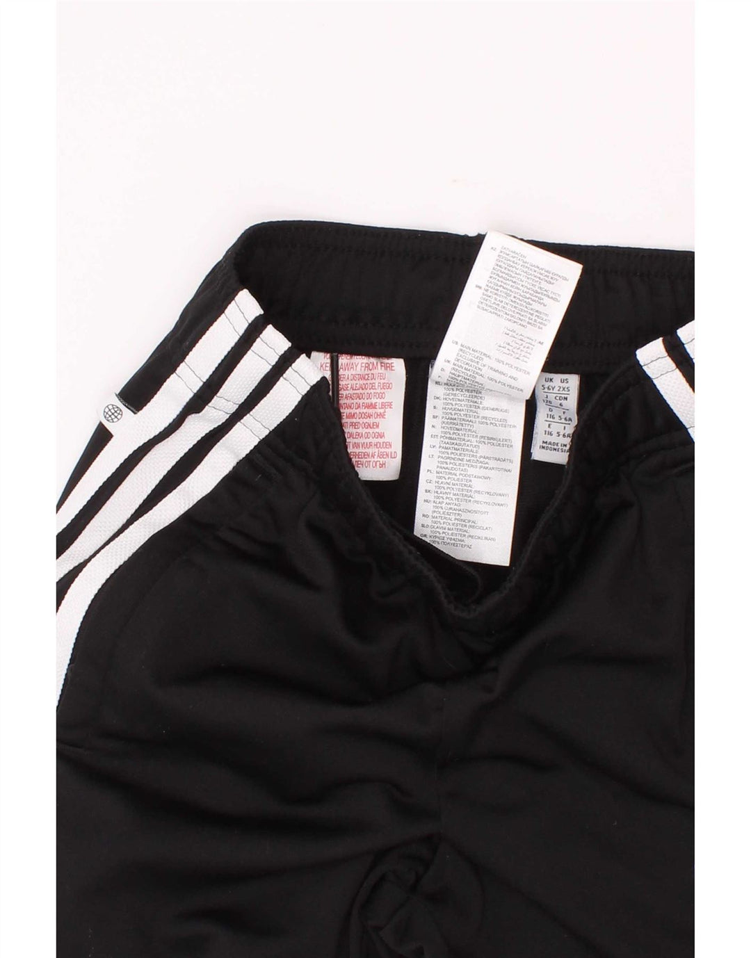 Adidas Pantalones de chándal para niño Joggers 5-6 años Negro Poliéster