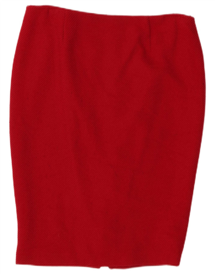 LUISA SPAGNOLI Falda lápiz para mujer IT 46 Large W32 Lana roja