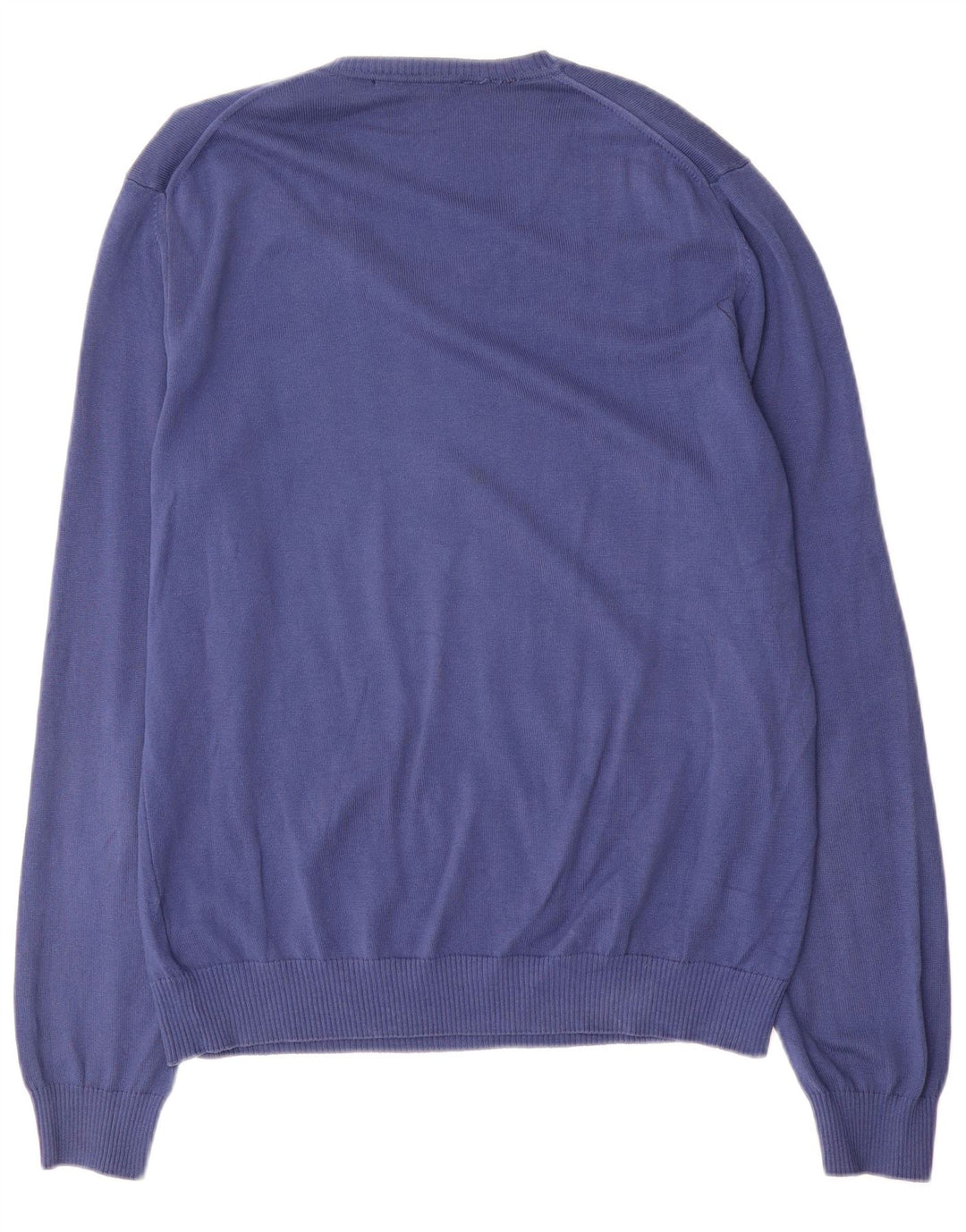 Harmont & Blaine Jersey con cuello en V para hombre, talla grande, azul