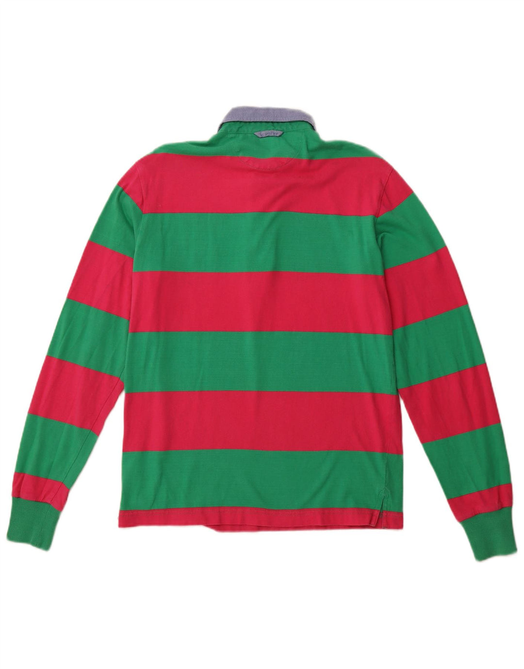 Gant Polo De Rugby De Manga Larga De Algodón A Rayas Verde Medio Hombre