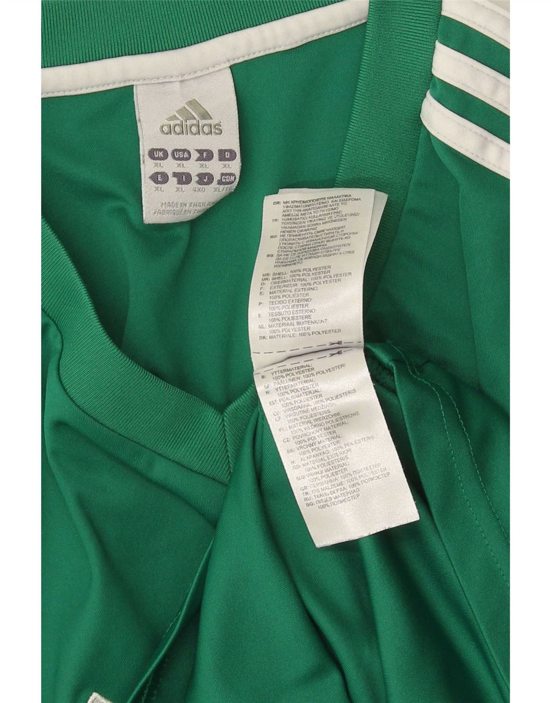 Adidas Hombre Camiseta Top XL Verde Poliéster