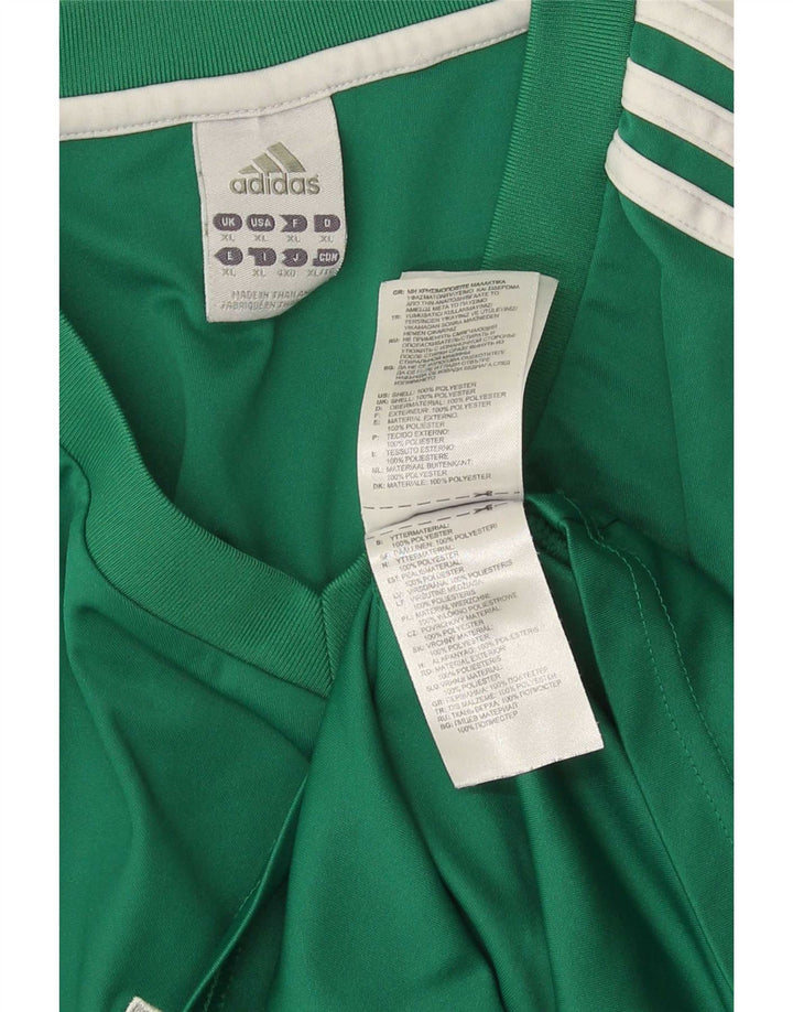 Adidas Hombre Camiseta Top XL Verde Poliéster