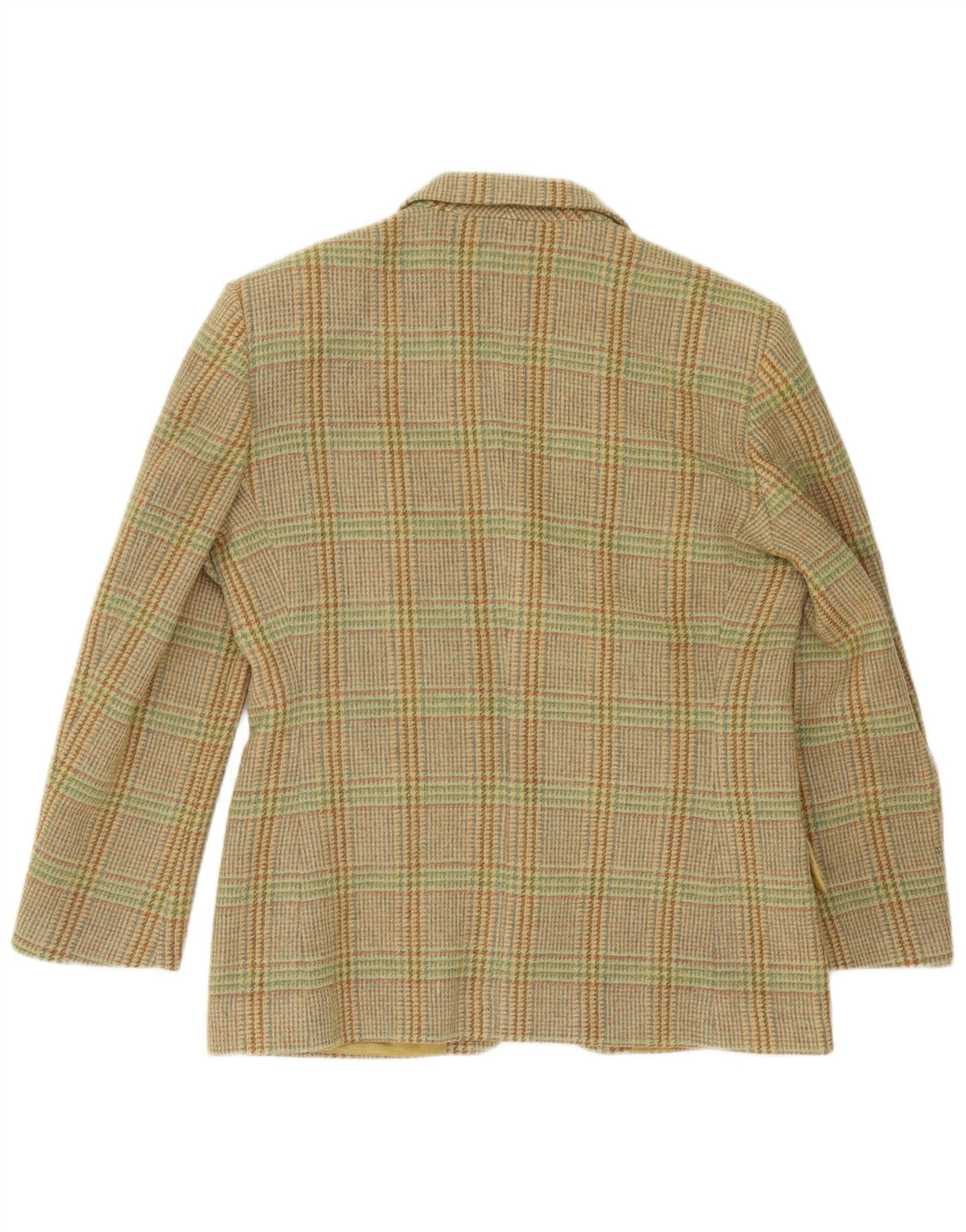 Henry Cottons Chaqueta tipo blazer de 3 botones para mujer IT 44 Pata de gallo verde medio