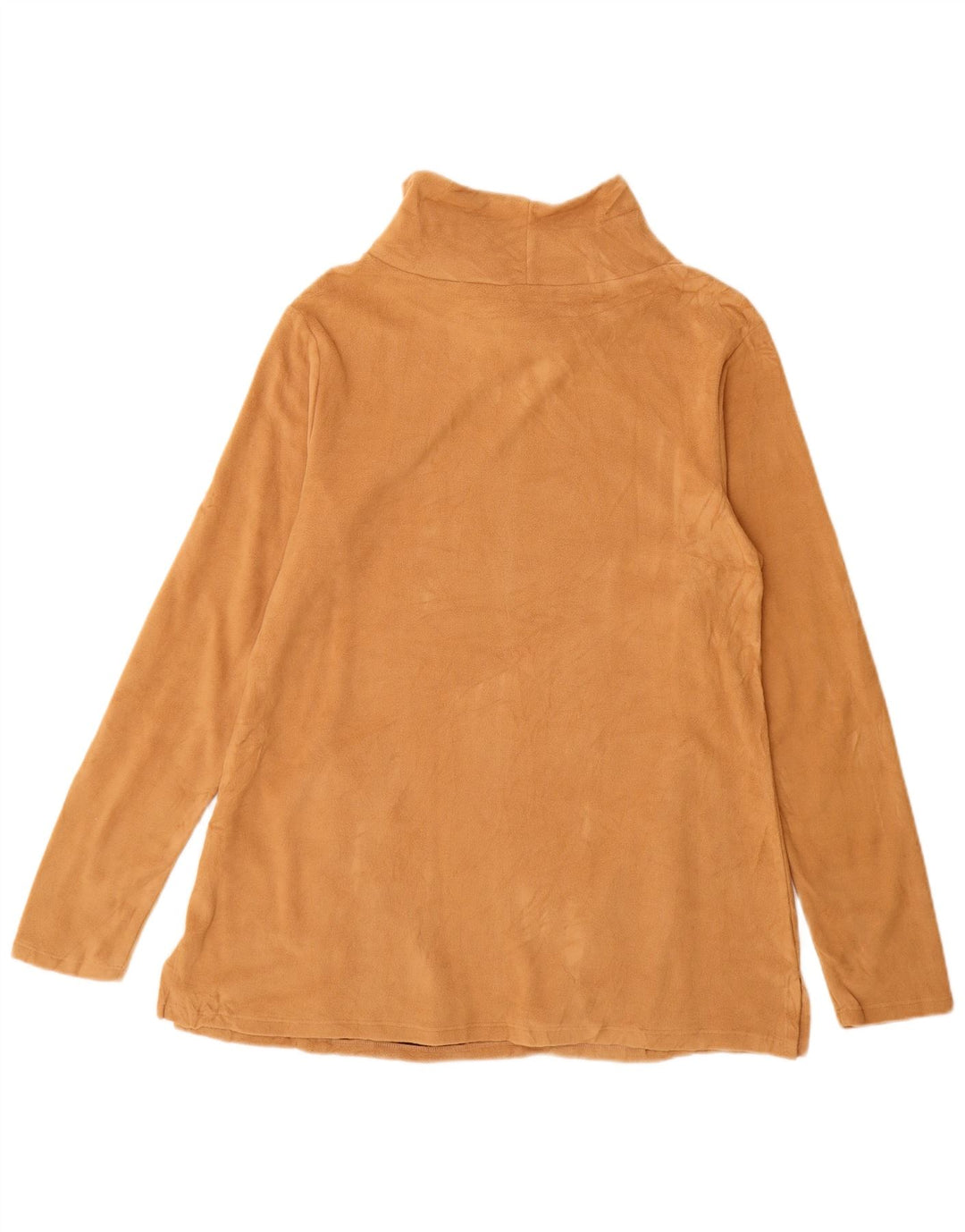 Eddie Bauer Jersey largo de forro polar para mujer UK 44 Poliéster marrón medio