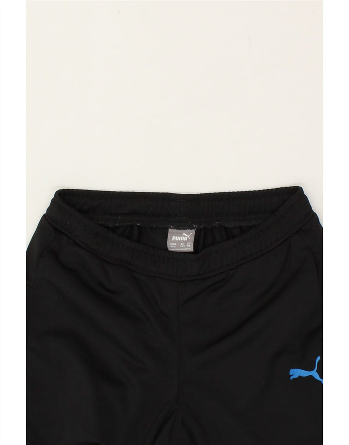 PUMA Boys Tracksuit Trousers 7-8 Years Black Vintage Puma and Second-Hand Puma from Messina Hembry 