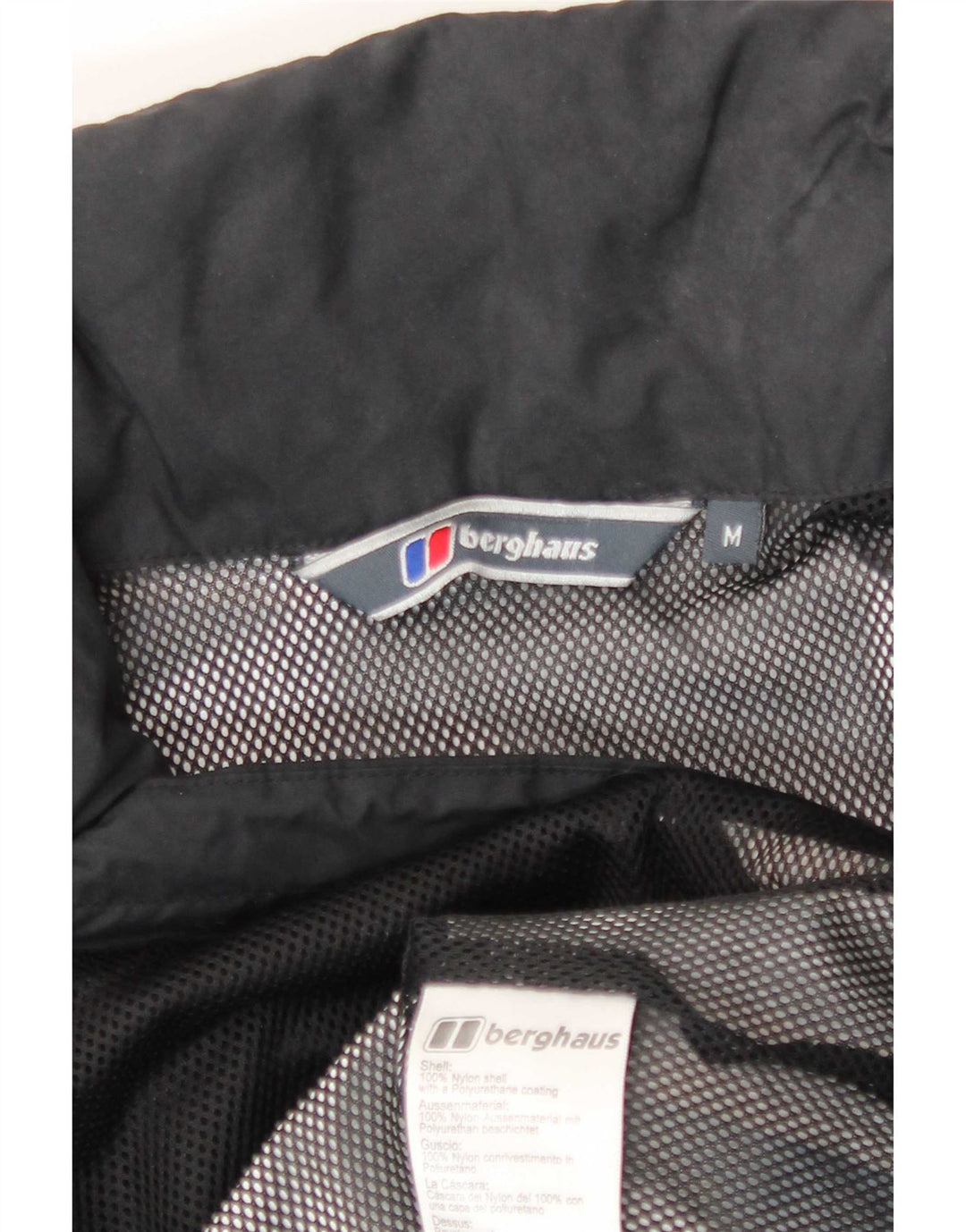Berghaus Chaqueta impermeable con capucha para hombre UK 38 Medium Black Nylon