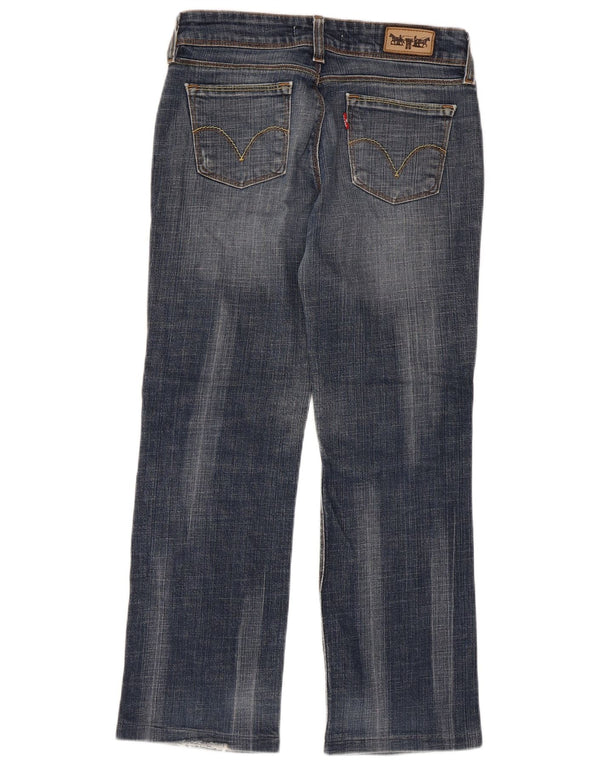 Vaqueros Levi's Mujer 570 Crop Rectos W29 L26 Algodón Azul