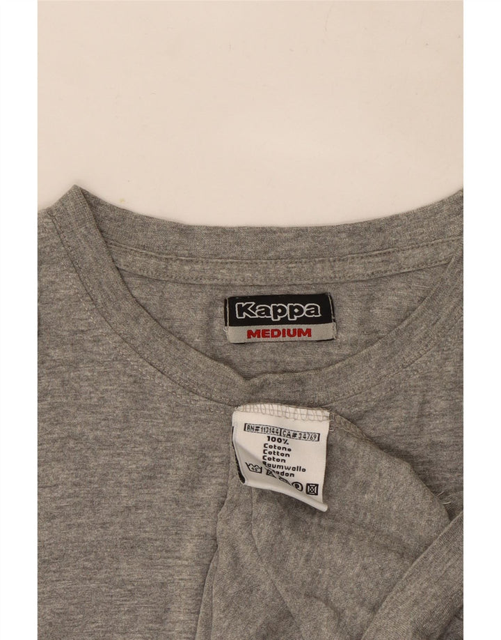 Camiseta Sin Mangas Kappa Hombre De Algodón Moteado Gris Medio