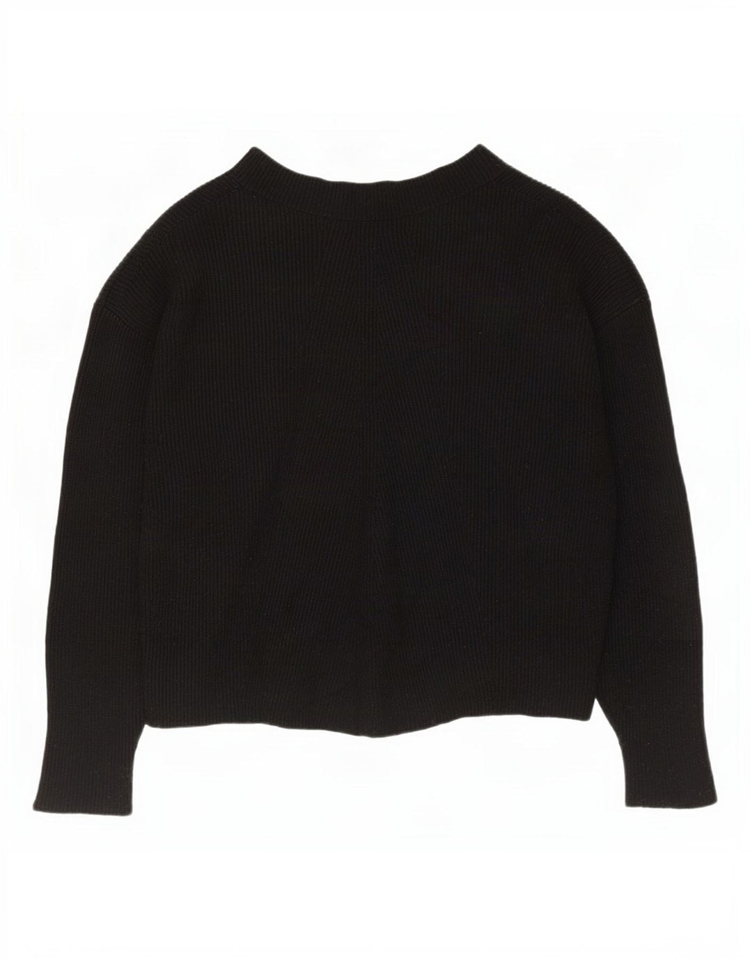 Zara - Jersey extragrande con cuello barco para mujer, talla 10, color negro