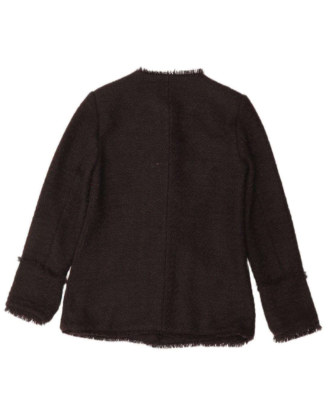 MONSOON Chaqueta tipo blazer de 5 botones para mujer UK 10 Small Poliéster negro