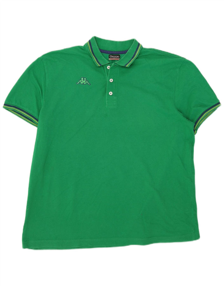 Kappa Polo Hombre 3XL Rayas Verdes