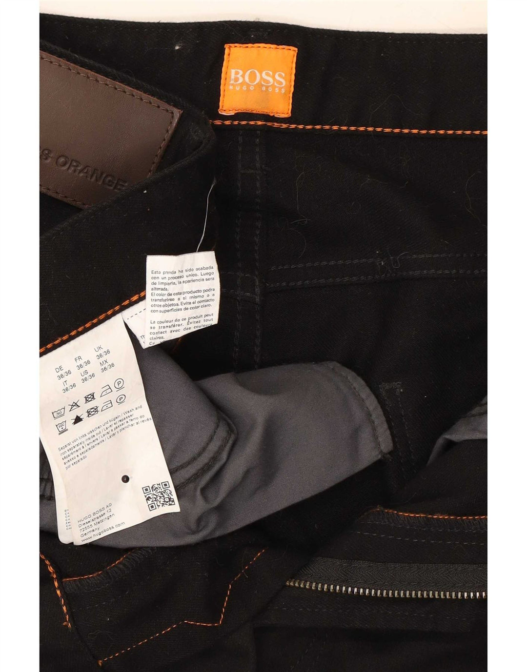 Vaqueros Hugo Boss Hombre Slim W36 L36 Algodón Negro