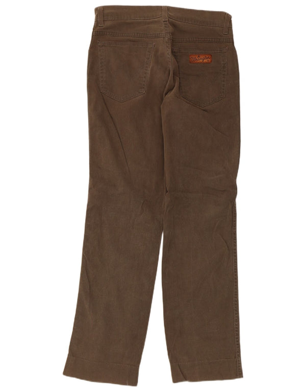 Wrangler Pantalones casuales rectos elásticos Texas para hombre W32 L34 Algodón marrón