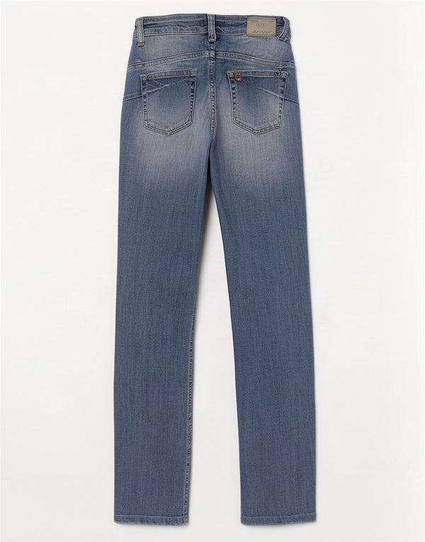 Jeans Liu Jo Mujer Rectos De Talle Bajo W27 L30 Azul
