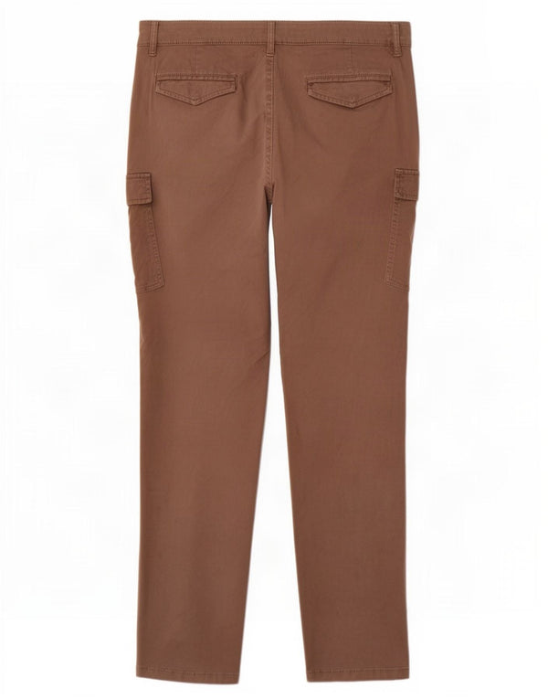 Vintage hombres slim cargo pantalones grandes W34 L30 algodón beige