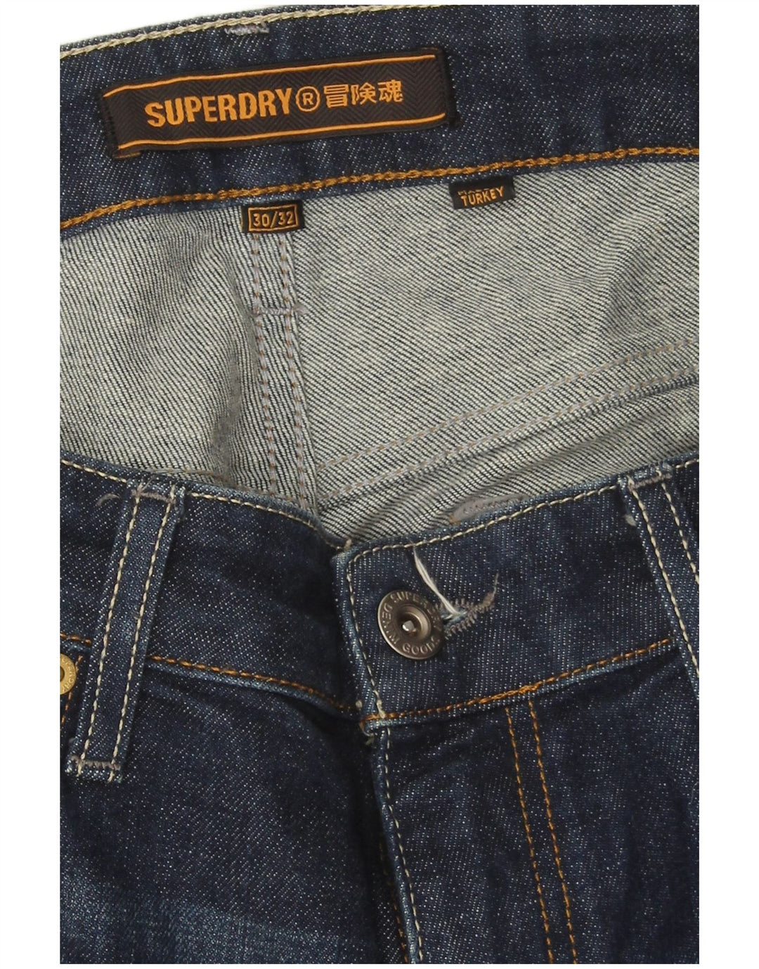 Superdry Vaqueros ajustados para hombre W30 L32 Algodón azul