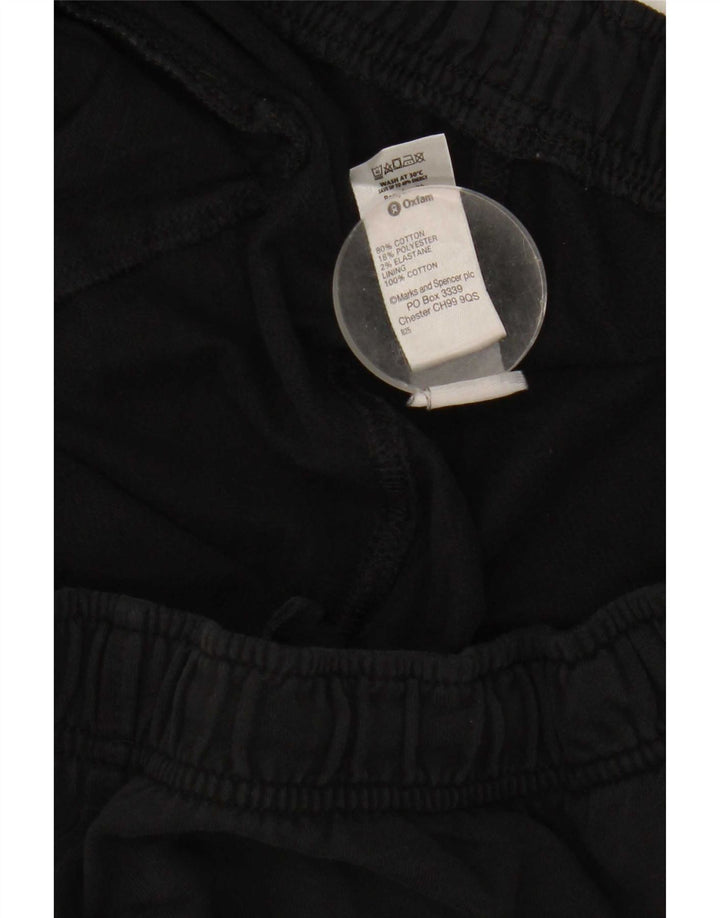 Marks & Spencer - Pantalón de chándal para hombre, talla grande, algodón negro