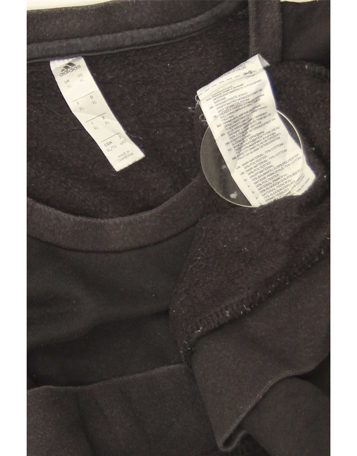 Adidas Hombre Sudadera Jumper XL Negro Algodón
