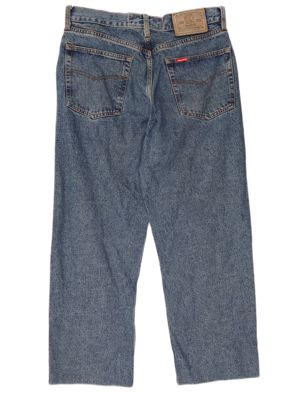 Vaqueros rectos recortados para hombre Invicta W32 L24 Algodón azul