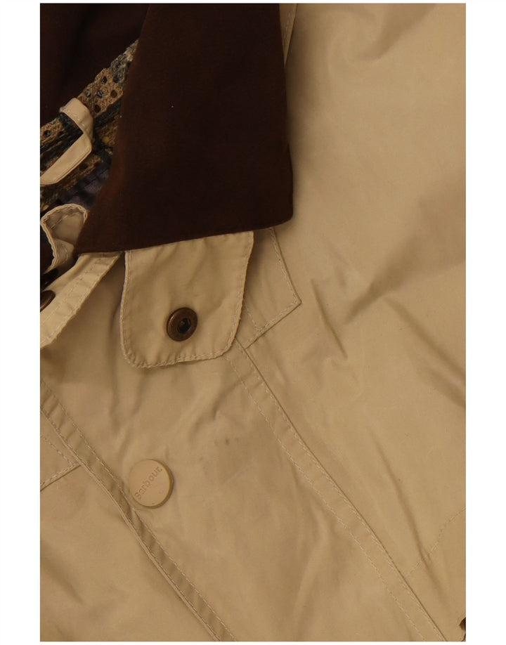 BARBOUR Chaqueta utilitaria con capucha para hombre UK 36 Small Beige Cotton