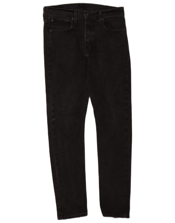 Levi's Hombre 512 Slim Tapered Jeans W32 L32 Algodón Negro