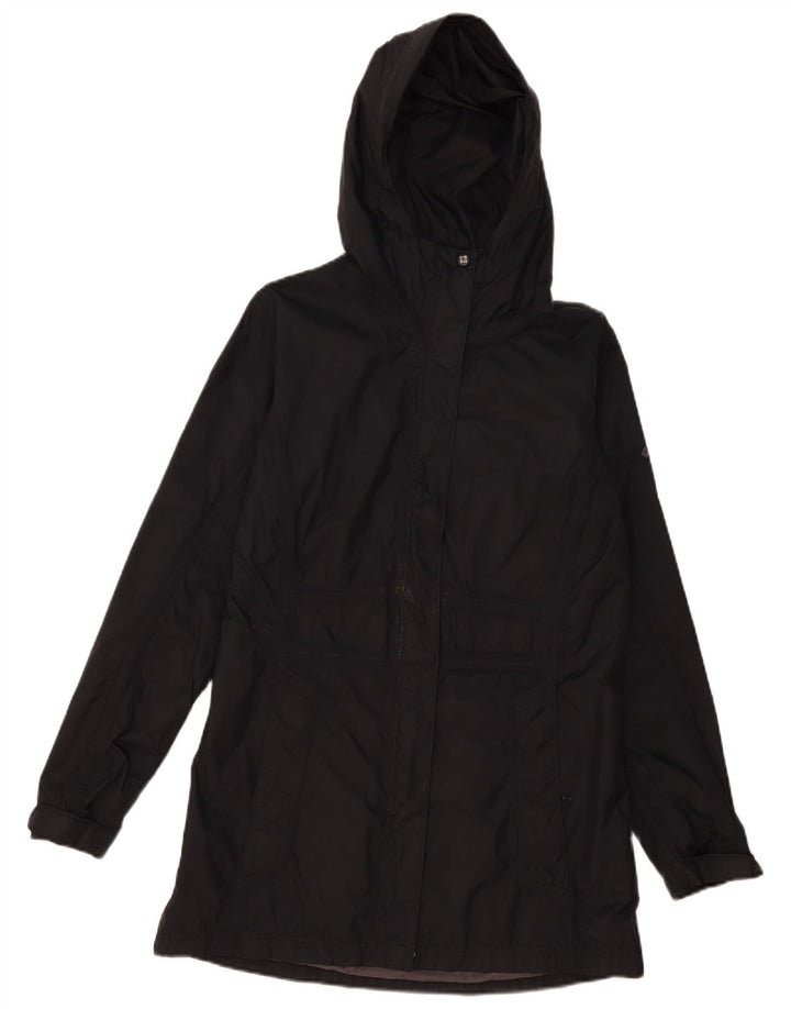 Columbia Chaqueta impermeable con capucha Omni-Tech para mujer UK 44 Medium Black Nylon