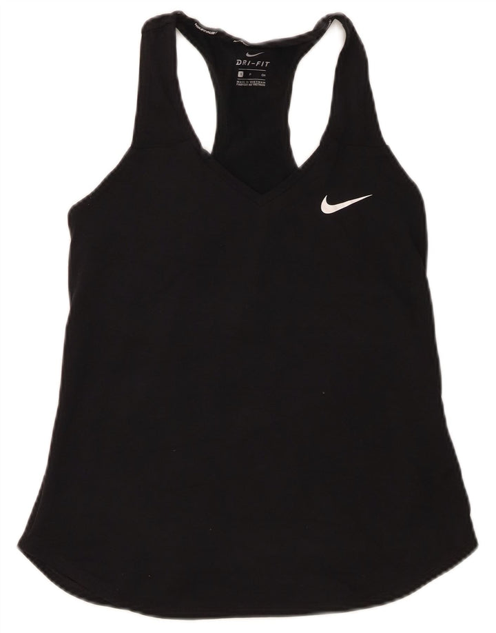 Nike - Camiseta sin mangas Dri Fit para mujer, talla 8, color negro