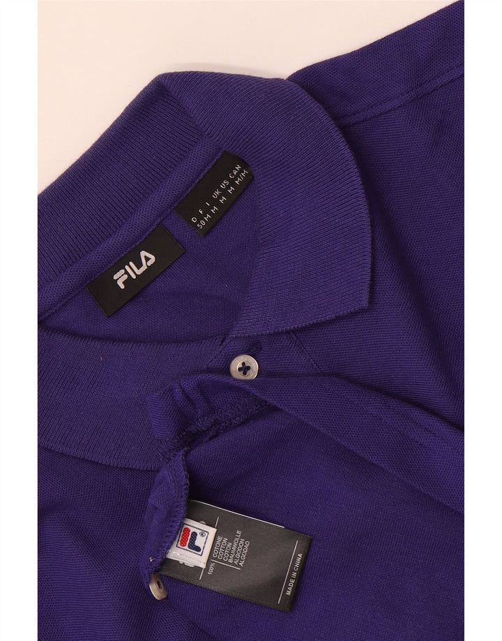 Polo Fila Hombre Algodón Morado Medio