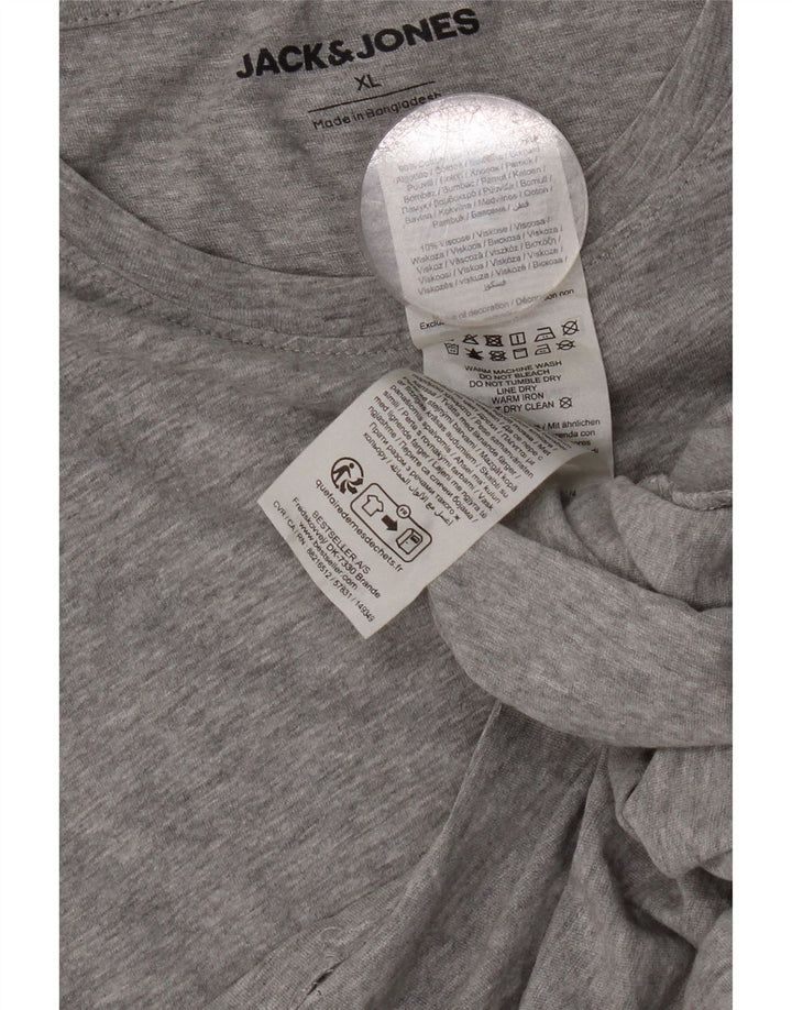 Jack & Jones Hombre Camiseta Top XL Gris Algodón