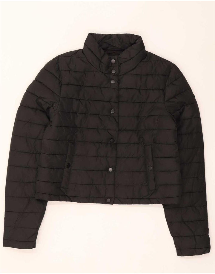 Chaqueta acolchada corta Superdry para mujer UK 8 Small Black Poliéster