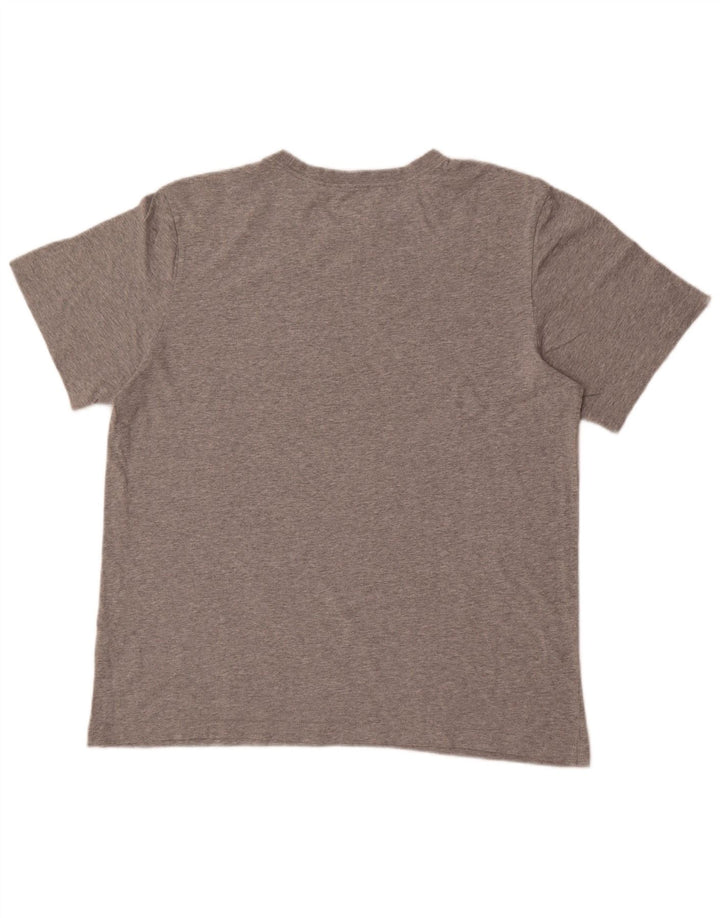 Nike Camiseta gráfica para hombre Top grande de algodón moteado gris