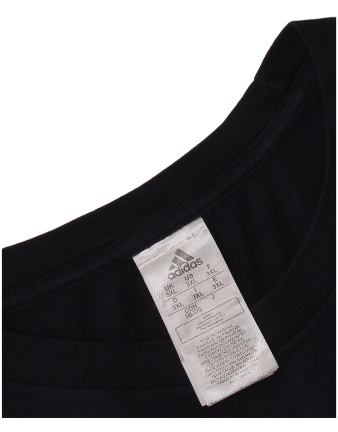 ADIDAS Camiseta gráfica para hombre Top 3XL Azul marino Algodón