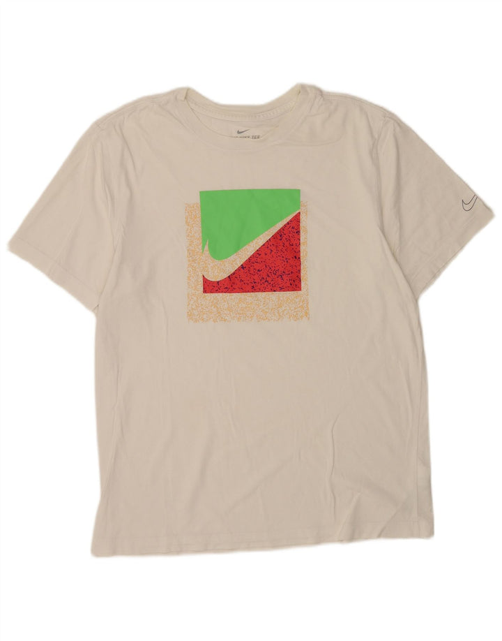 Nike - Camiseta gráfica para hombre, talla grande, algodón blanco