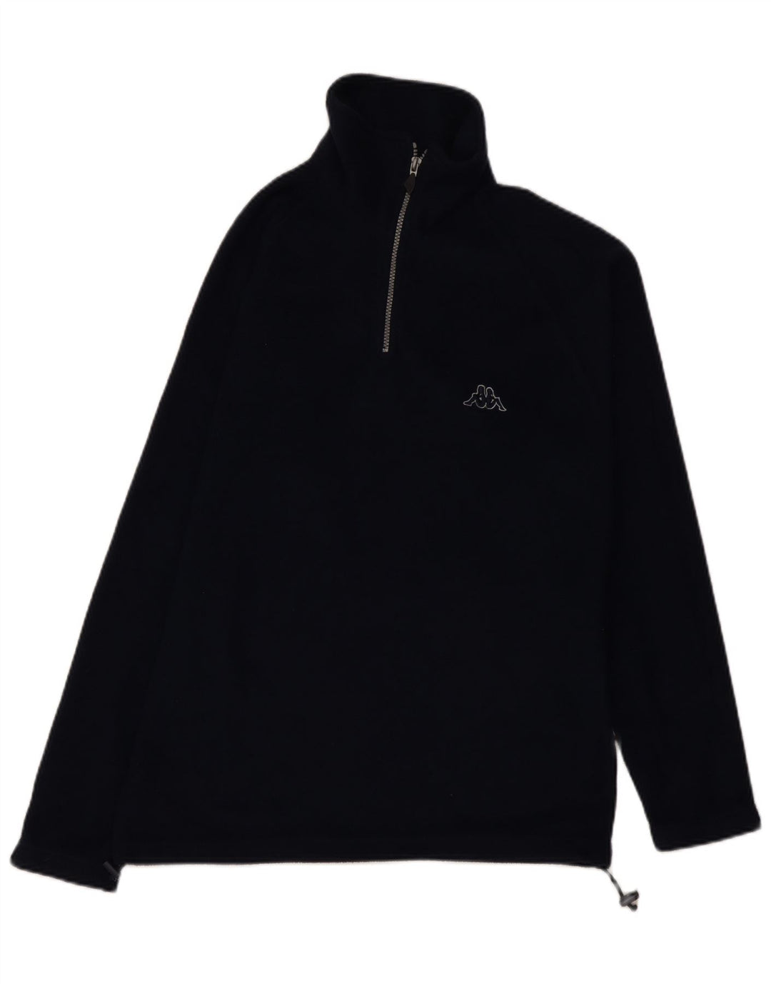 KAPPA Hombre Jersey De Forro Polar Con Cremallera Y Cuello Medio Azul Marino