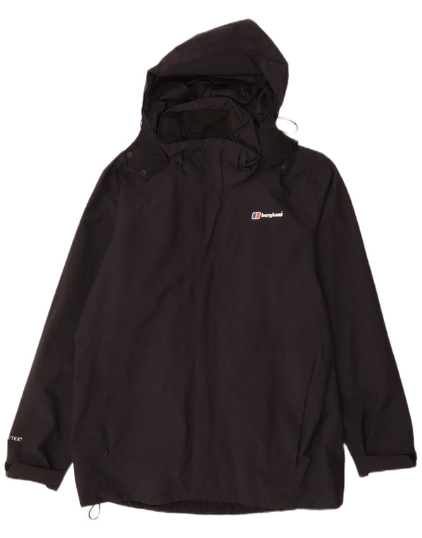 Berghaus Chaqueta impermeable con capucha para hombre UK 42 XL Poliamida negra