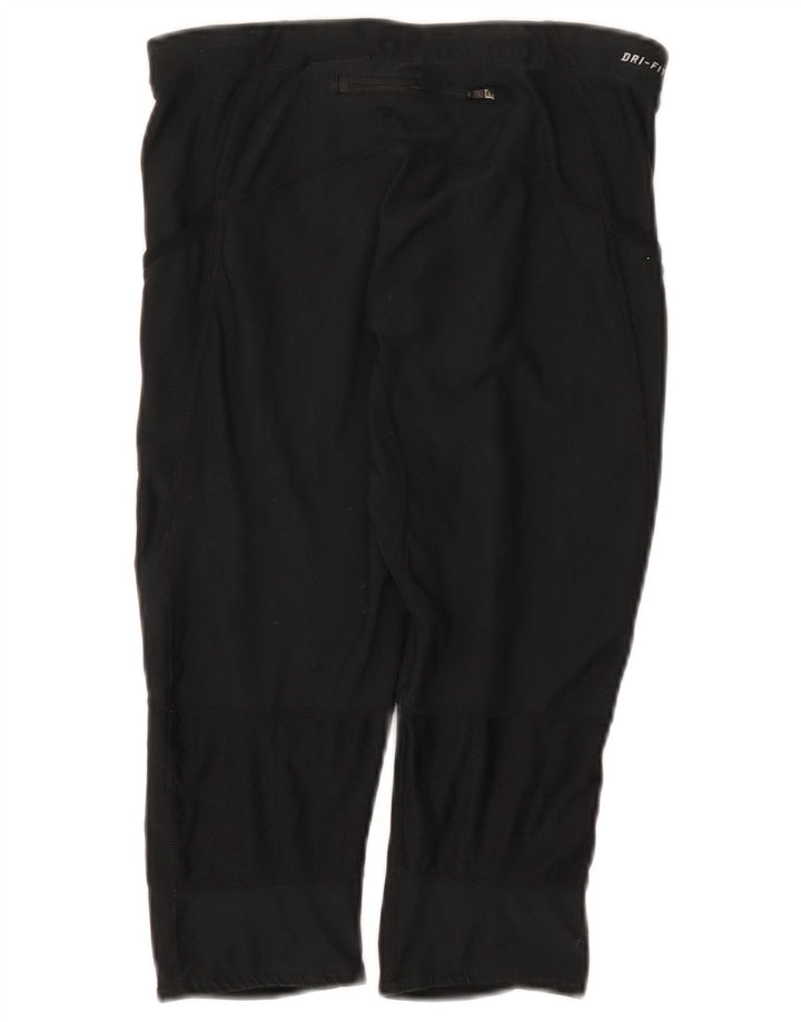 Nike - Leggings capri Dri Fit para mujer, talla M, poliéster negro