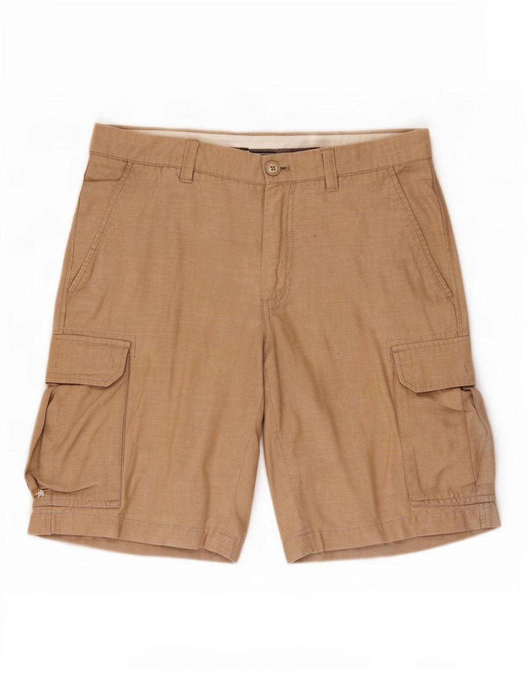 Massimo Dutti Shorts Cargo Hombre EU 38 Small W30 Beige Algodón