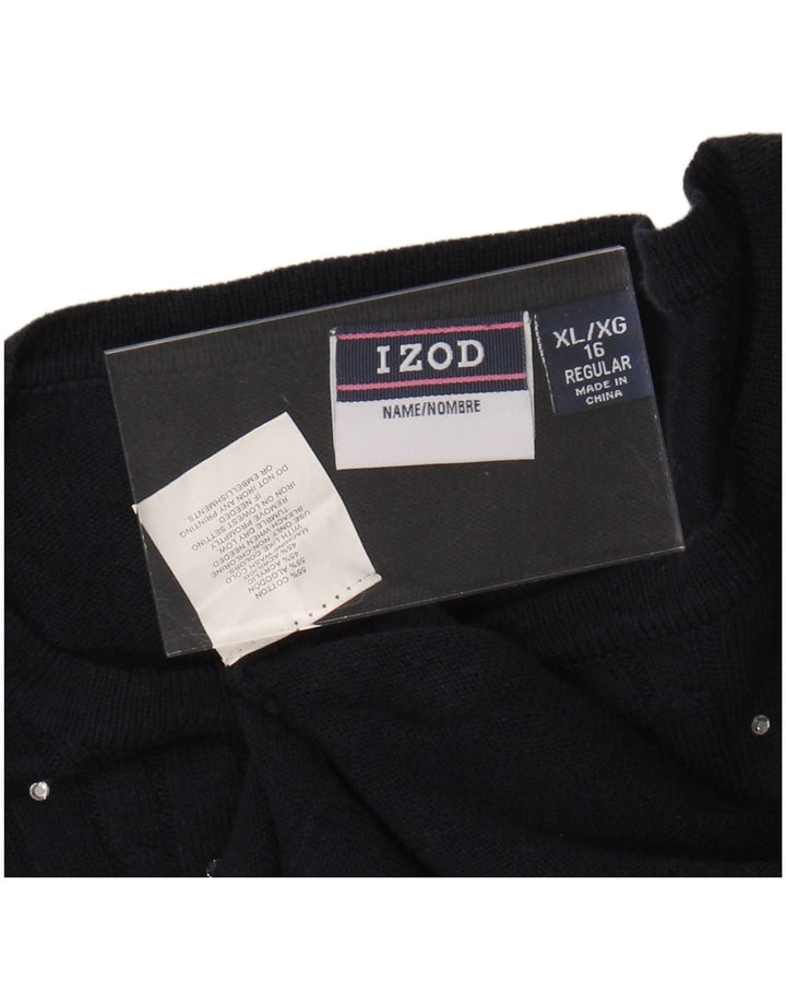 IZOD Cárdigan Niña 15-16 Años XL Azul Marino Algodón