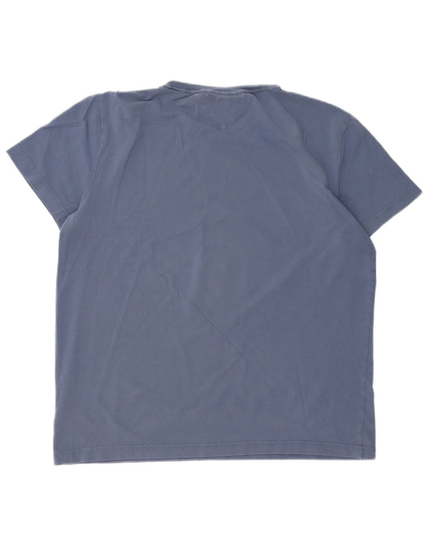 TOMMY HILFIGER Camiseta Slim Fit para Mujer UK 40 XL Algodón Azul