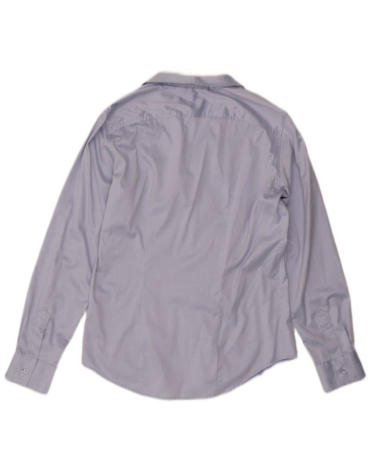 NARACAMICIE Camisa de mujer UK 46 Algodón azul grande