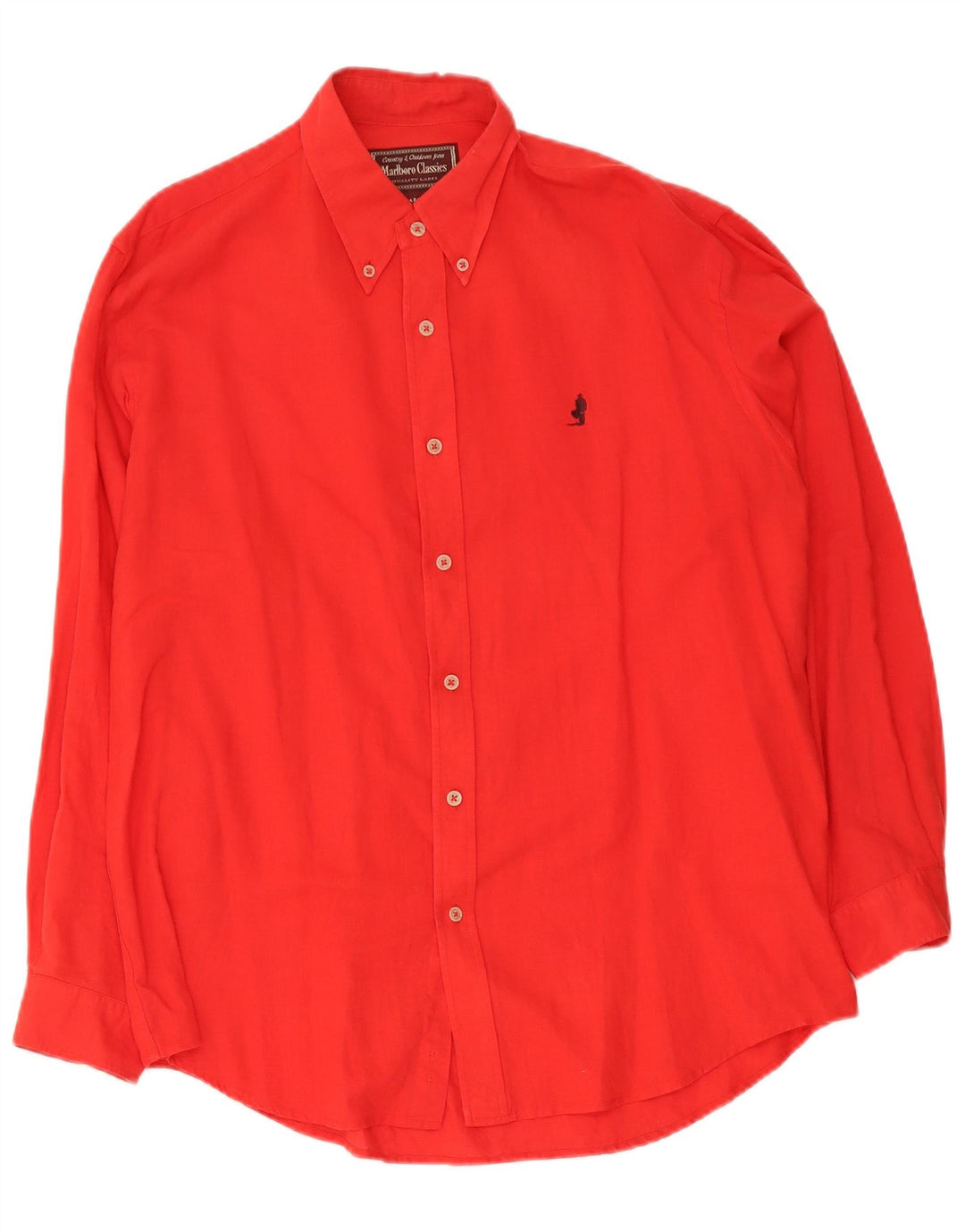 Camisa Marlboro Classics Hombre Grande Lino Rojo
